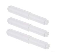 Replacement Roller for Toilet Roll Holder 3pcs White Spring Loaded Spindle Adjustable Length
