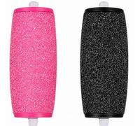 Replacement Roller Heads for Scholl Velvet Smooth Express Pedi, Extra Coarse Regular Smooth Refills, Electric Foot File for Hard Skin Callus Removal, Pedicure Pack, Extra & Smooth Coarse, 2