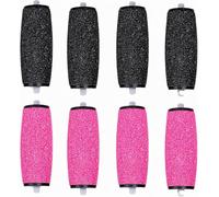 Replacement Roller Heads for Scholl Velvet Smooth Express Pedi, Extra Coarse Regular Smooth Refills, Electric Foot File for Hard Skin Callus Removal, Pedicure Pack, Extra & Smooth Coarse, 8