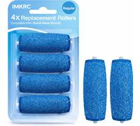 Replacement Roller Heads Refills for Electric Foot File, Compatible with Scholl Velvet Smooth Express Pedi, Regular Coarse for Hard Skin & Dry Feet