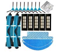 Replacement Roller Main Side Brush Filter Mop Compatible with Cecotec Conga 3090 Robot Vacuum