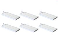 Replacement Roller Main Side Brush Hepa Filter Mop Compatible with Cecotec Conga 1290 1390 Robot Vacuum Cleaner Accessories (6 filters)