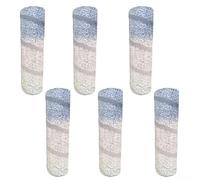 Replacement Roller Mop Head for S16 Plus Spotless Hard Floor Cleaning Streak-Free Absorption Washable Quick Install White Fits Hardwood Tile Laminate Marble Family Safe (6pcs)