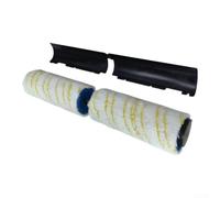 Replacement Roller Set for Karcher FC5 with Scraper Edge - Microfiber for Multi for surface Floor Cleaner Brush for Stone Tiles Patio Outdoor Hard Floors 2 Pieces(Yellow)