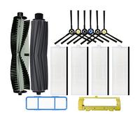 Replacement Roller Side Cover Brush Hepa Filter Compatible with Genio Deluxe 500 Pro Robot Vacuum Cleaner Spare Part Kit