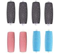Replacement Rollers Heads Refills for Electric Foot File, Compatible with Scholl Velvet Smooth Express Pedi Foot File, Extra Coarse, Regular and Smooth (Mixed, 8.00)