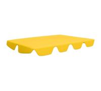 Replacement Roof for Hollywood Swing, Yellow, 188/168 x 145/110 cm, Waterproof PVC Coating, 100% Polyester Fabric, Weather-Resistant, Lightweight, Outdoor Gazebo Roof Tarpaulin for Garden, Patio