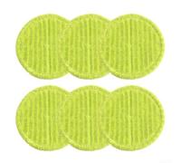 Replacement Round Mop Pad for Electric Cleaning Machines Fits Standard Round Coupling Mechanisms for Stable Rotation and Use (6pcs)