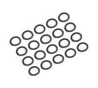 Replacement Rubber O Rings for Spinlock Dumbbell Parts and Barbell Collar Washer, 25mm Dumbbell Nut Gasket for Gym Weight Spinlock Seal, Barbell Lock For Ring and(20PCS Flat)