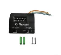Replacement RV Thermostat 6-Wire Easy Install Guide | Fits for coleman for mach 15, for 3, for 8, for driller series, precise for temp control, black ABS shell, 145x105x40mm size