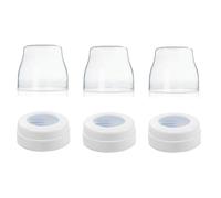 Replacement Screw Rings, Caps Compatible with Philips Avent Anti-Colic Bottles; Not for Natural Bottles ; Not Original Avent Replacement Parts (3 Pack)