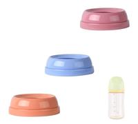 Replacement Screw Rings Collar Compatible with Pigeon PP Glass Nursing Bottle Wide Neck Handle, 3 Pack (Random Color)