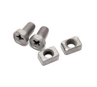Replacement screws/clamps for scooter battery/battery - (2 screws + nuts) 6 mm