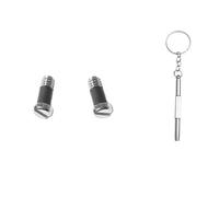 Replacement Screws for Holbrook Metal OO4123 Sunglasses Repair Kit (Set of 2),Screwdriver (Silver)