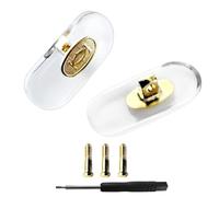 Replacement Screws Nose Pads for Cartier Sunglasses Eyeglasses Nose Pads with Screwdriver Free Nose Pad (Gold)