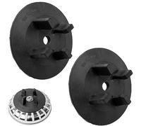 Replacement Seal Gasket, 2 Pieces, Compatible with IKEA Siphon ATLANT and DOMSJÖ, Sink Strainer Basket Replacement Part Made of Rubber, Black, to Screw onto Strainer Basket, Sink Stopper Gasket Seal