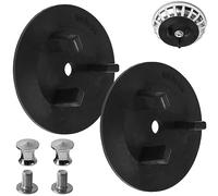 Replacement Seal Gasket, 2 sets, compatible with IKEA Siphon ATLANT and DOMSJÖ, Sink Strainer Basket Replacement Part with mounting screw + nut, to screw onto strainer basket, sink stop gasket seal