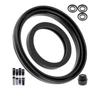 Replacement sealing rings set, 4 sets, compatible with EMSA TRAVEL MUG 360 ml Classic, 500 ml Grande, with comfort screw cap and predecessor model, made of food-grade silicone, vacuum jug seal kit