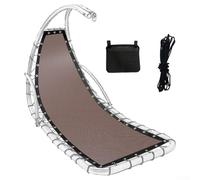 Replacement Seat Cloth for Hanging Swing Chair in Cloth Material Suitable for Outdoor Use Long Lasting and Compatible with Various Sizes 64x197x23CM (coffee A)