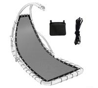 Replacement Seat Cloth for Hanging Swing Chair in Cloth Material Suitable for Outdoor Use Long Lasting and Compatible with Various Sizes 64x197x23CM (dark grey A)