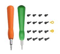 Replacement Security Screws and Screwdriver Kit for Ring Doorbell, Carbon Steel Strong Fit Pro 2, Home Security Installation Tool