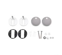 Replacement Set 2PCS Toilet Lid Hinge Screws Stainless Steel Fixing Bolts Compatible with Most Toilet Lids with Top Fixed Hinges (55MM)