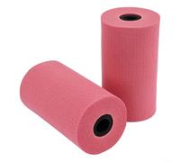 Replacement Set of 2 Foam Foot for Pads with Adapter for Weight for Leg Extension Machines Supporting Tube Diameters from 22 to 32MM (140MM Rose red)