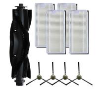 Replacement Set of Main Brush Side Brushes and Filters for Lefant U180 M1 M2 Pro M2 Plus LS1 and For OKP K8 Robotic Vacuum to Support Optimal Cleaning Results (A)