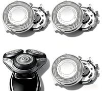 Replacement Shaver Heads for Electric Shaving 1000,2000,3000,5050 Series.Stainless Steel Cutting Shaver Heads for AT8xx/AT7xx/PT8xx/PT7xx Series (Silver, 3 PCS)