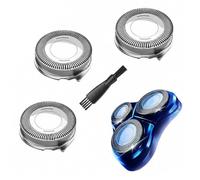 Replacement Shaver Heads for Philips 1000/2000/3000/5000 Series - 3-Pack 22mm Rotary Shaver Blades with Cleaning Brush, 360° Smooth Shaving, Non-OEM Black