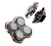 Replacement Shaver Heads for Skull Shaver, 4D Floating Blades for Pitbull Gold/Pro/Silver, Palm & Butterfly Kiss Electric Shavers, Dry & Wet Use, Waterproof Razor Head Cartridge