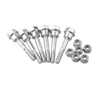 Replacement Shear Bolt Nut Kit Compatible with Snow Plow 588077501 Includes 6 Stainless Steel Bolts and 6 Matching Nuts