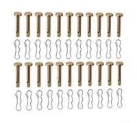 Replacement Shear Pin Set For Snow Blower Gear Protection Parts | for r-type Cotter Pins, 15 Shear + 15 Cotter Pins, Protect The Snow Blower\'s Gears, Housing, And Auger Shaft From Damage