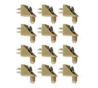 Replacement Shelf Support Suitable for Ikea Pax Billy Komplement Compatible with Wardrobe Holder Shelves (Tan, Pack of 12)