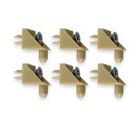 Replacement Shelf Support Suitable for Ikea Pax Billy Komplement Compatible with Wardrobe Holder Shelves (Tan, Pack of 6)