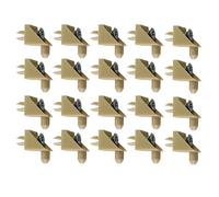 Replacement Shelf Support Suitable for Ikea Pax Billy Komplement Compatible with Wardrobe Holder Shelves (Tan, Pack of 20)