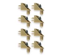 Replacement Shelf Support Suitable for Ikea Pax Billy Komplement Compatible with Wardrobe Holder Shelves (Tan, Pack of 8)
