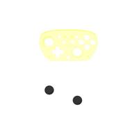 Replacement Shell for Switch 2 Pro Controller with Button Caps, Custom Protective Cover with Joystick Caps, Snap On Design for Quick Installation, Precise Fit Gaming Accessories (Translucent Yellow)