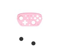 Replacement Shell for Switch 2 Pro Controller with Button Caps, Custom Protective Cover with Joystick Caps, Snap On Design for Quick Installation, Precise Fit Gaming Accessories (Translucent Pink)