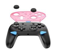 Replacement Shell for Switch 2ND Generation Pro Game Controller - NS Pro Controller Replacement Cover + Key Caps JYS-NS2326(Translucent Pink)