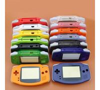 Replacement Shell Parts AGB001 for Retro Console, Red | ABS Housing Set with Buttons, Conductive Pads, Curved Grip Form