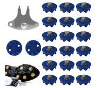Replacement Shoe Spikes - Sports Replacement Spikes, 20-Piece Studs | Efficient Collision Dispersal Shoe Set With Buffer Towers, Shock Absorbing Accessory For Outdoor Safety And Stability