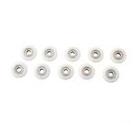 Replacement Shower Door Roller Wheels, 10 Pcs Set, Adjustable for Easy Sliding, 19/23/25mm Diameter (25mm)