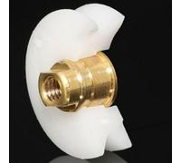 Replacement Shower Door Rollers Runners Wheels 48pcs Grooved 22mm Diameter Nylon Brass for 4 6mm Glass Openings Suitable for 3 6mm Thickness Shower Doors with Strong Load Capacity (4pcs)