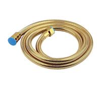 Replacement Shower Pipe,1.4M .5M 2.0M Golden Hose Stainless Steel Flexible Plumbing Bathroom Accessories Fittings Pipes(1.4M)