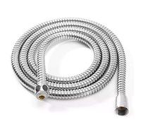 Replacement Shower Pipe,1m/ 1.5m/ 2m Flexible Hose Plumbing Hoses Stainless Steel Chrome Bathroom Water Head Showerhead G1/2 Inch(2M)