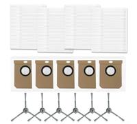 Replacement Side Brush Filter Dust Bag Set Compatible with For eufy forClean L50, L50 SES, L60, L60 ForHybrid Robotic Vacuum Cleaner