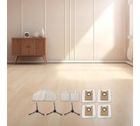 Replacement Side Brush Filter Mop Cloth Dust Bag Set for T20 Robot Vacuum Cleaner - 12-piece Accessories Kit Having 3 Side Brushes 2 Filters 3 Mop Rags 4 Bags