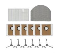 Replacement Side Brush Filter Mop Pad and Bag Kit for Conga 7490, Compatible with Home for X-Treme Robot Vacuums, 4 Side Brushes 5