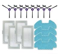 Replacement Side Brush Hepa Filter Mop Rag Compatible with Midea I5 I5C VCR07 VCR08 MR09 Robot Vacuum Accessories (Set A)